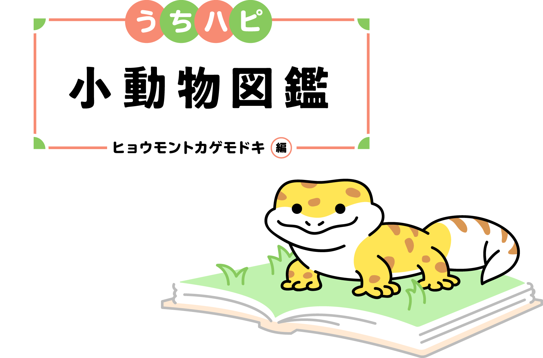 うちハピ小動物（エキゾチックアニマル）図鑑ヒョウモントカゲモドキ編