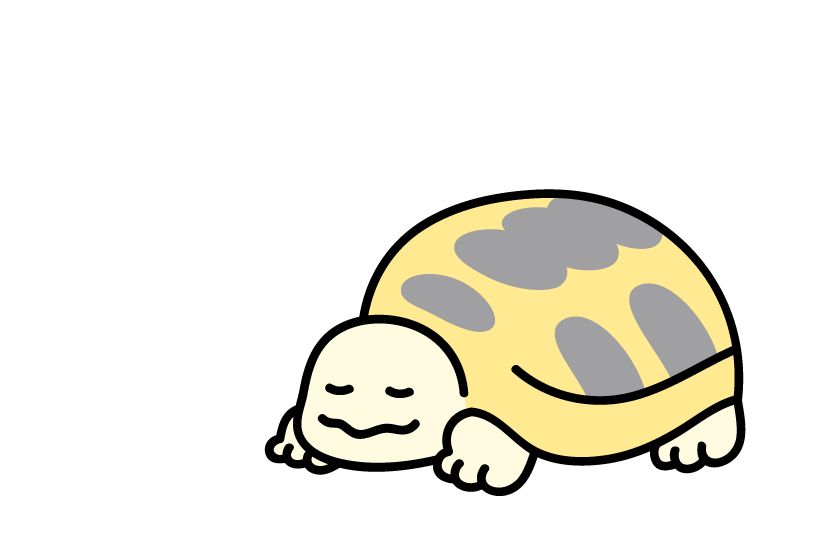 休憩しているよ！元気がないよ！